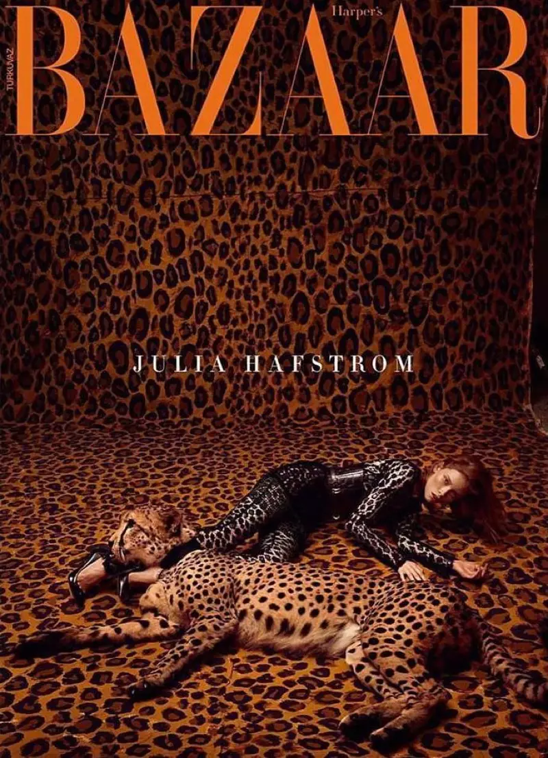 朱莉娅·哈夫斯特罗姆 (Julia Hafstrom) 为土耳其时尚芭莎 (Harper's Bazaar)