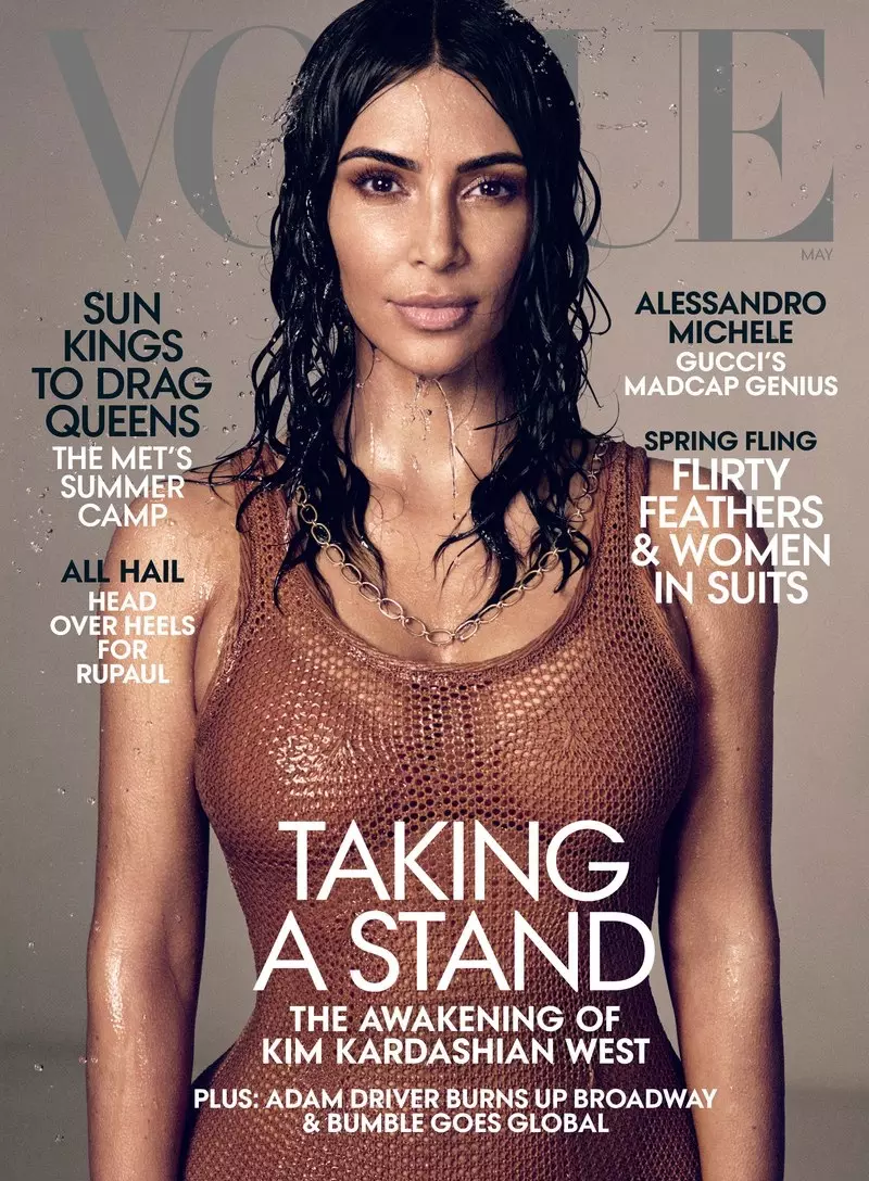 Kim Kardashian trên bìa Vogue US tháng 5 năm 2019