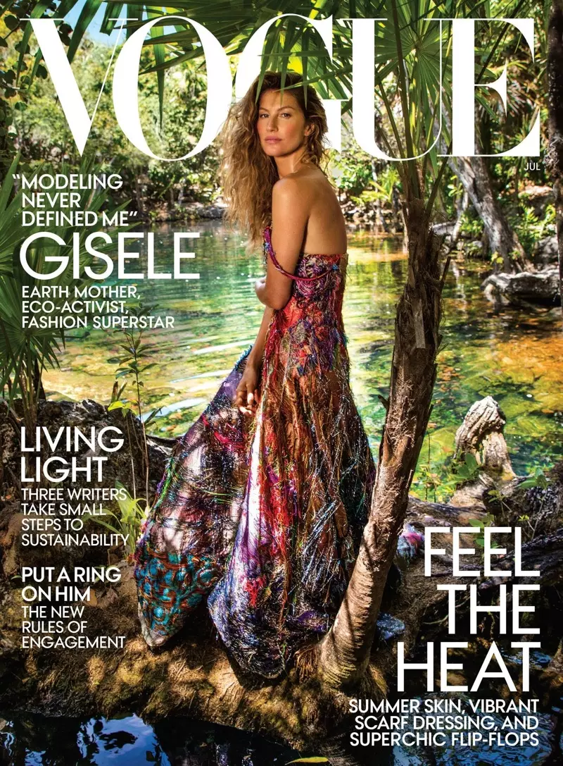 Gisele Bundchen ووگ کے لیے زمین کی دیوی ہے۔