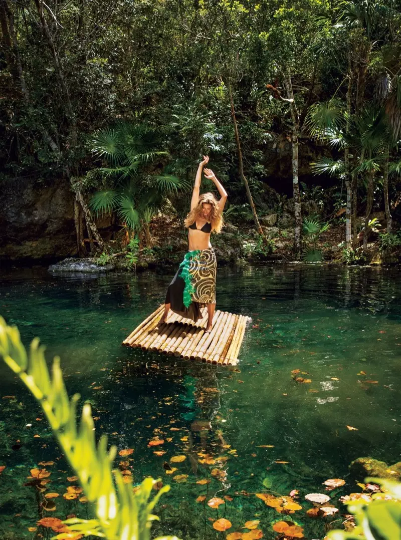 Gisele Bundchen jẹ oriṣa Earth fun Vogue