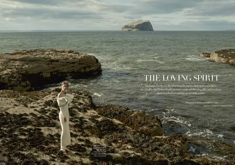 Si Drake Burnette ay isang Sea Siren sa Harper's Bazaar UK