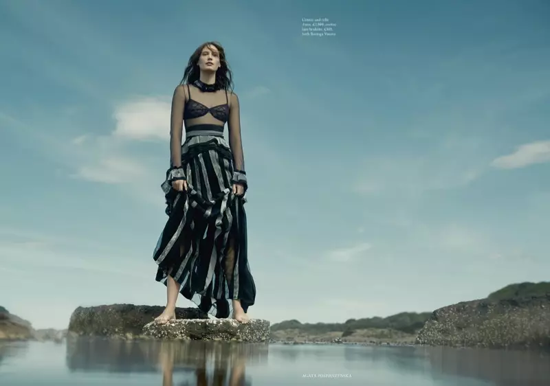 Drake Burnette ndi Sea Siren ku Harper's Bazaar UK