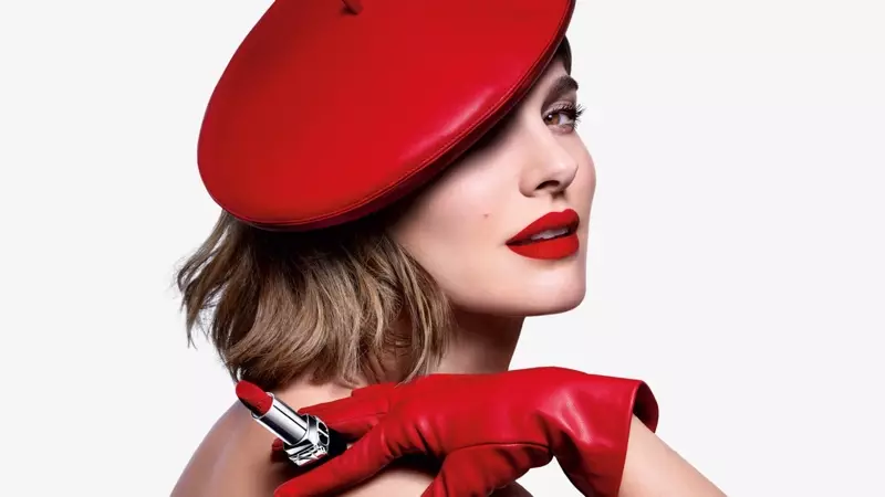 Natalie Portman Rouge Dior Lipstick 2021-campagne