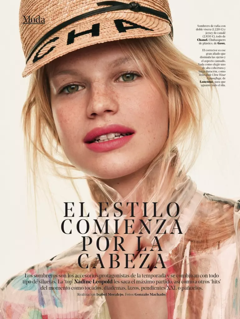 Nadine Leopold Sanye da Glam headwear don Yo Dona