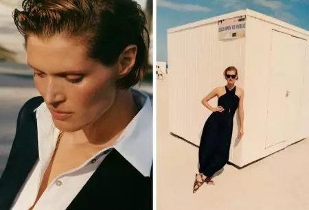 Tid efter solnedgang: Malgosia Bela poserer i Miami for Massimo Dutti