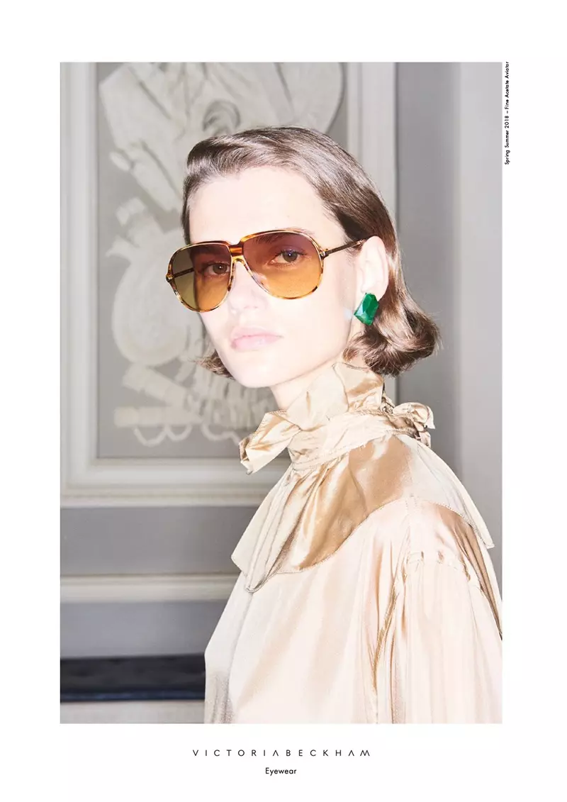 Giedre Dukauskaite 出演 Victoria Beckham Eyewear 2018 春夏廣告大片