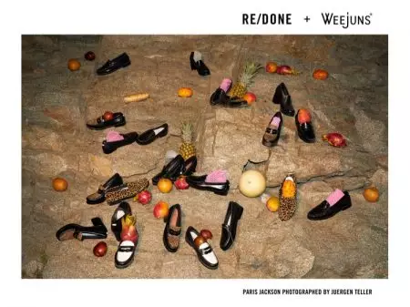 파리 잭슨, RE/DONE x Weejuns 캠페인을 위해 멋진 로퍼를 신다