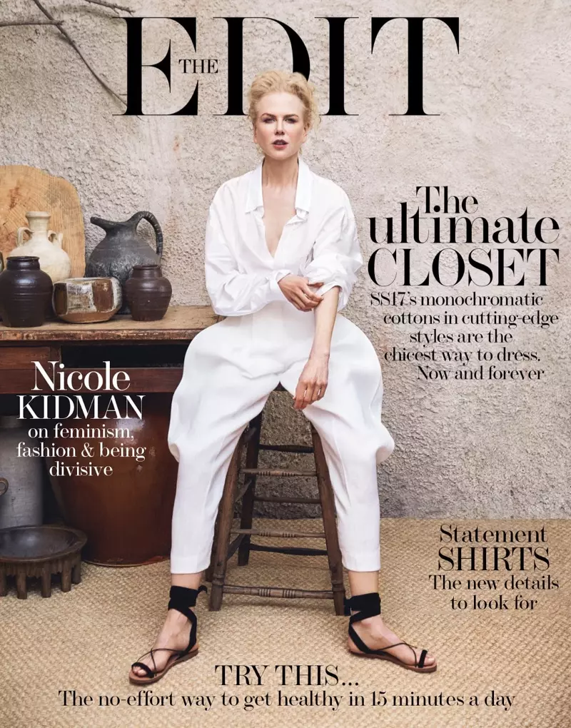 Nicole Kidman op The Edit Februari 16th, 2017 Cover