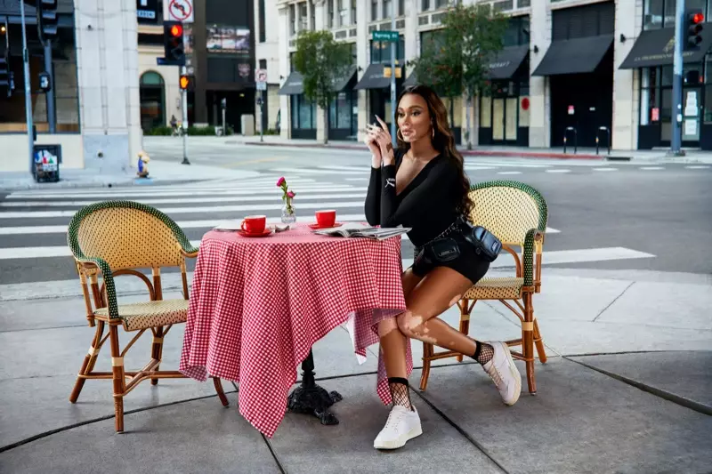 Winnie Harlow adachita nawo kampeni ya PUMA Fashion Rebels.