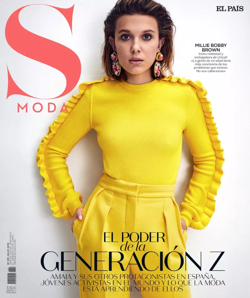Millie Bobby Brown op S Moda july 2019 Cover