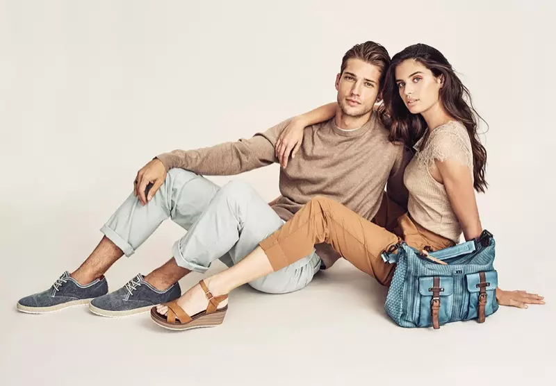 Ben Bowers e Sara Sampaio aparecem na campanha primavera-verão 2020 da XTI Shoes