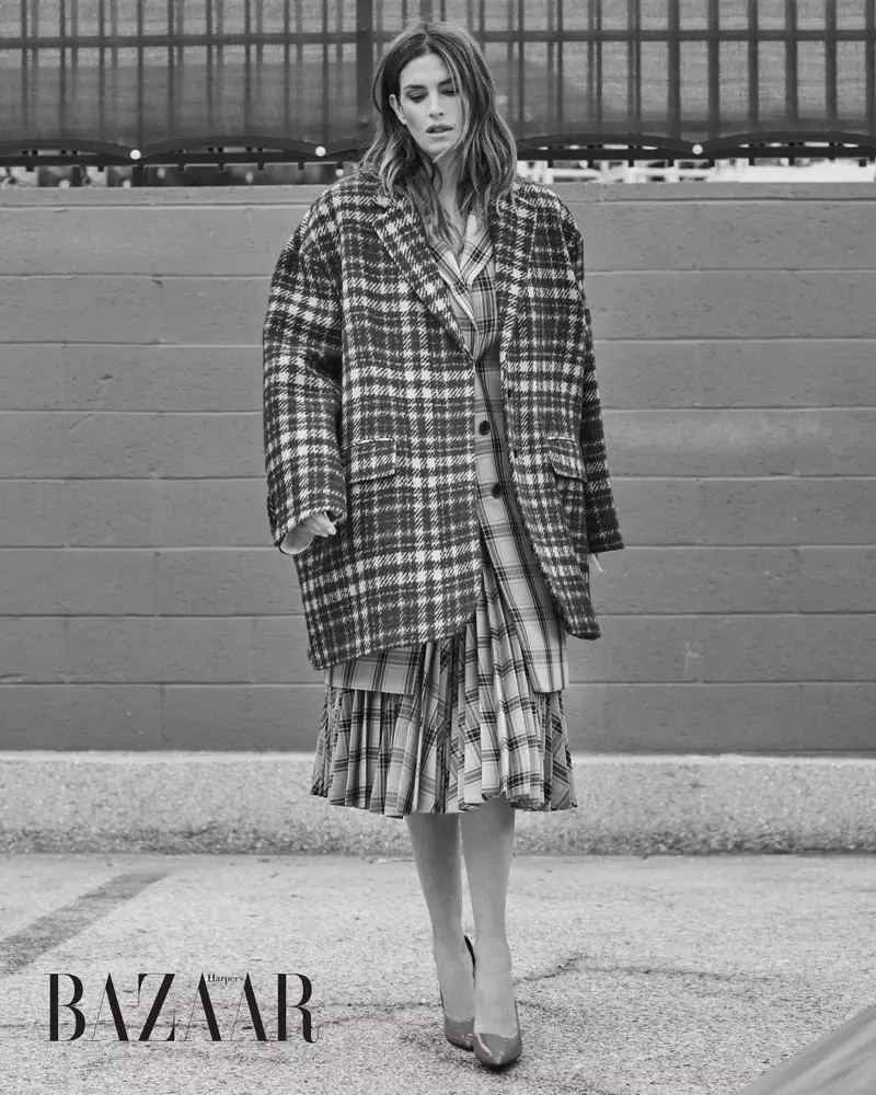 Cindy Crawford Modèl Nouvo Sezon Outerwear nan Harper's Bazaar Taiwan