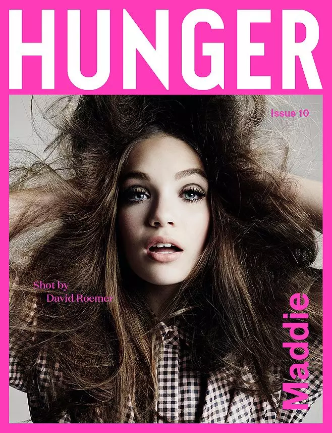 Gitabonan ni Maddie Ziegler ang Hunger Magazine #10. Hulagway: David Roemer