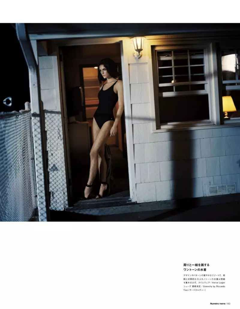 Hilary Rhoda posa para Vincent Peters na edición de xaneiro/febreiro de Numéro Tokyo