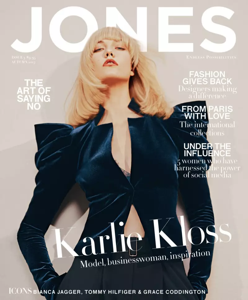 Karlie Kloss Menjadi Platinum Blonde untuk Majalah Jones