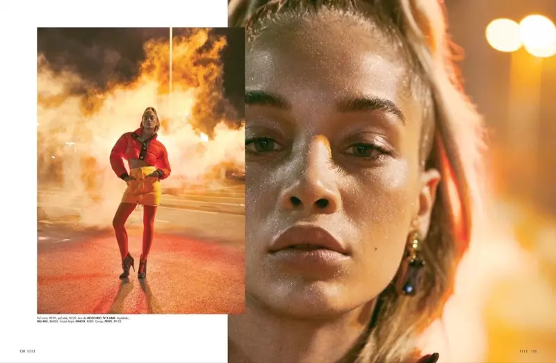 Jasmine Sanders får Sporty Glam for ELLE Tyrkia