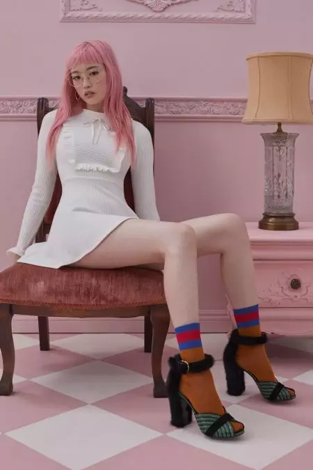 Fernanda Ly Charms i For Love & Lemons' Winter Knitz Styles