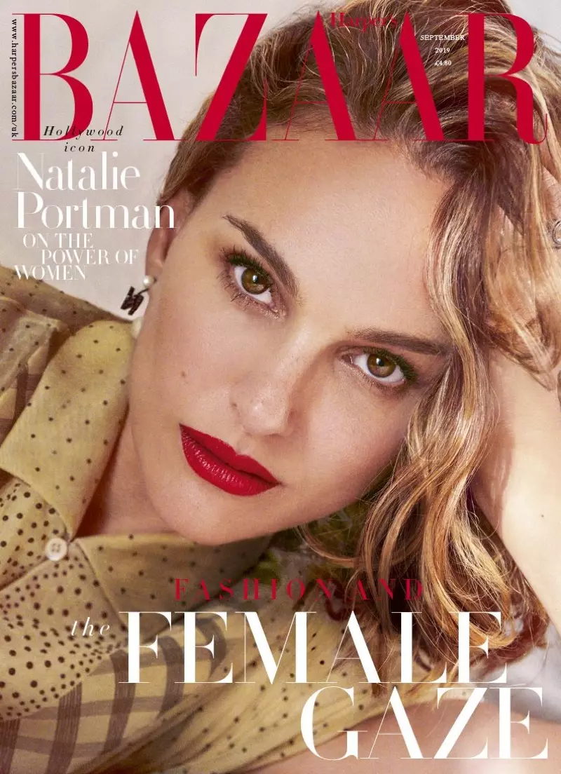 Natalie Portman na capa da Harper's Bazaar UK de setembro de 2019