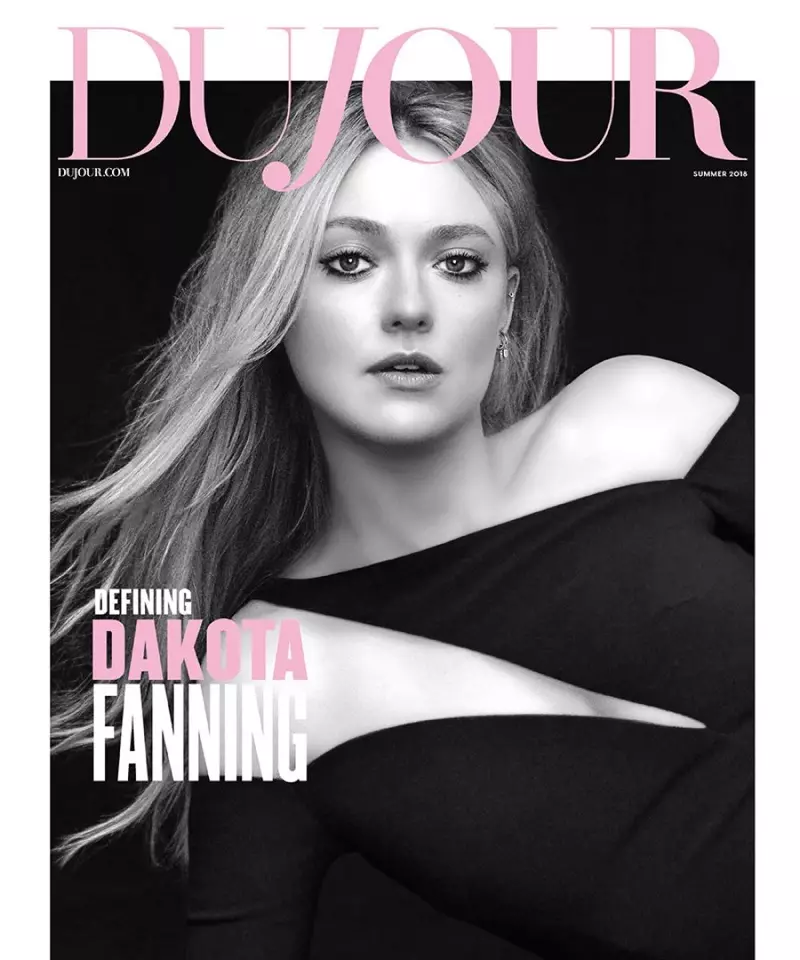 Dakota Fanning DuJour Magazine 2018 Yay Qapağında