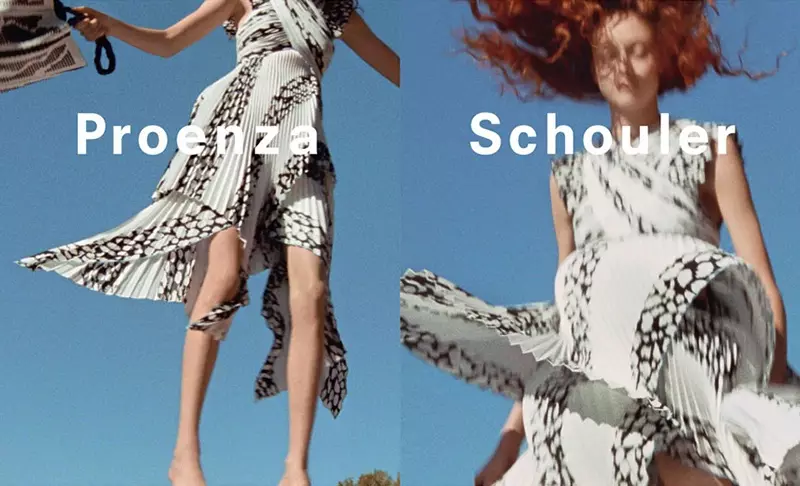 Natalie Westling luan në fushatën e pranverës 2017 të Proenza Schouler