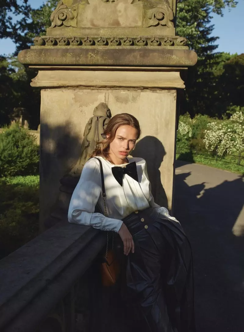 Birgit Kos InStyle EE. UU. Otoño Central Park Fashion Editorial