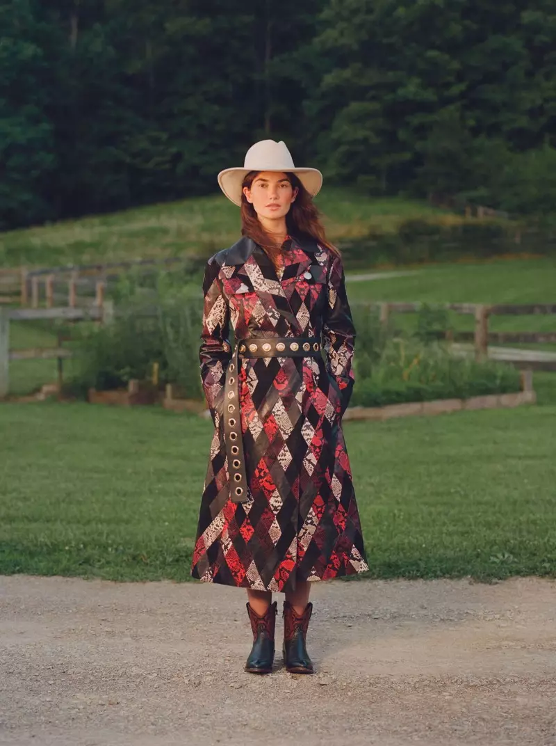 Lily Aldridge pozira u šik Country looku za InStyle