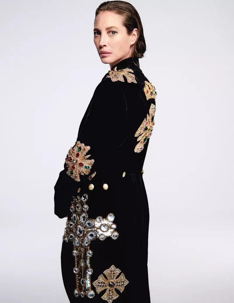 Christy Turlington Models Luxe Autumn Looks for InStyle