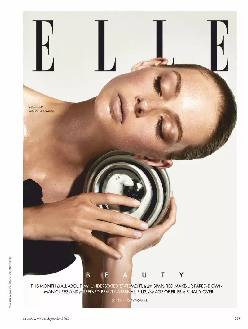 Lauren de Graaf มหัศจรรย์ในภาพยนตร์ขาวดำสำหรับ ELLE UK