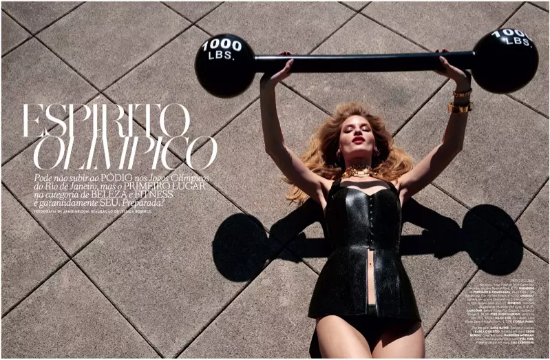 Linda Vojtova gbara egwu na mbipụta June nke Vogue Portugal