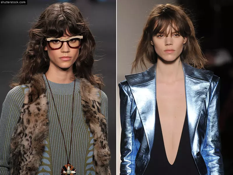 Antonina Petkovic (L) en Freja Beha Erichsen (R) zijn beide modellen die de catwalks hebben geraakt. De pony, het bruine haar en de ruige kapsels zijn niet alles wat ze gemeen hebben. Foto: Fashionstock.com / Shutterstock.com