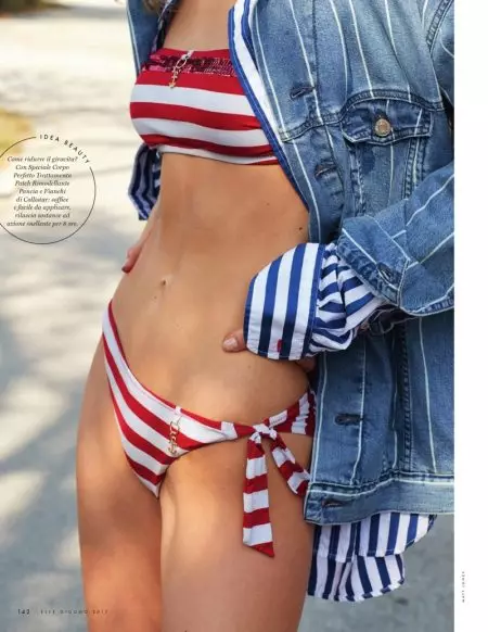 Si Paige Reifler Nagsul-ob og Summer Stripes para sa ELLE Italy Cover Story