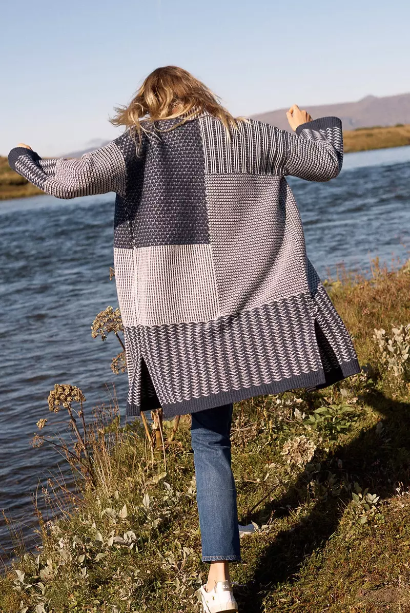 Madewell Collage Cardigan geansaí