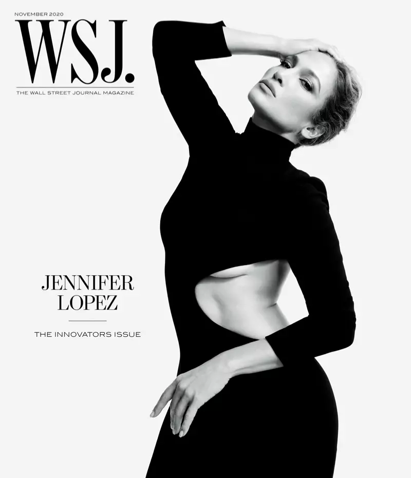 Jennifer Lopez op WSJ. Tijdschrift november 2020 Cover.