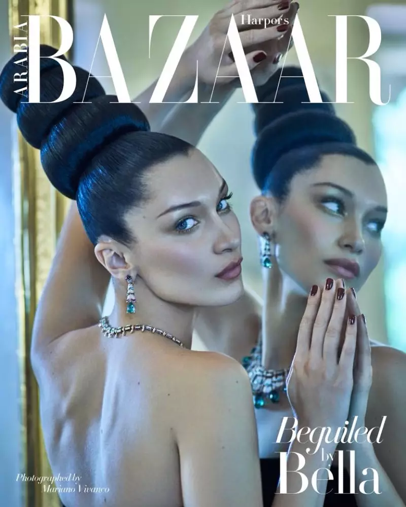 Bella Hadid Harper's Bazaar Arabia 2018 წლის ყდის ფოტოსესია