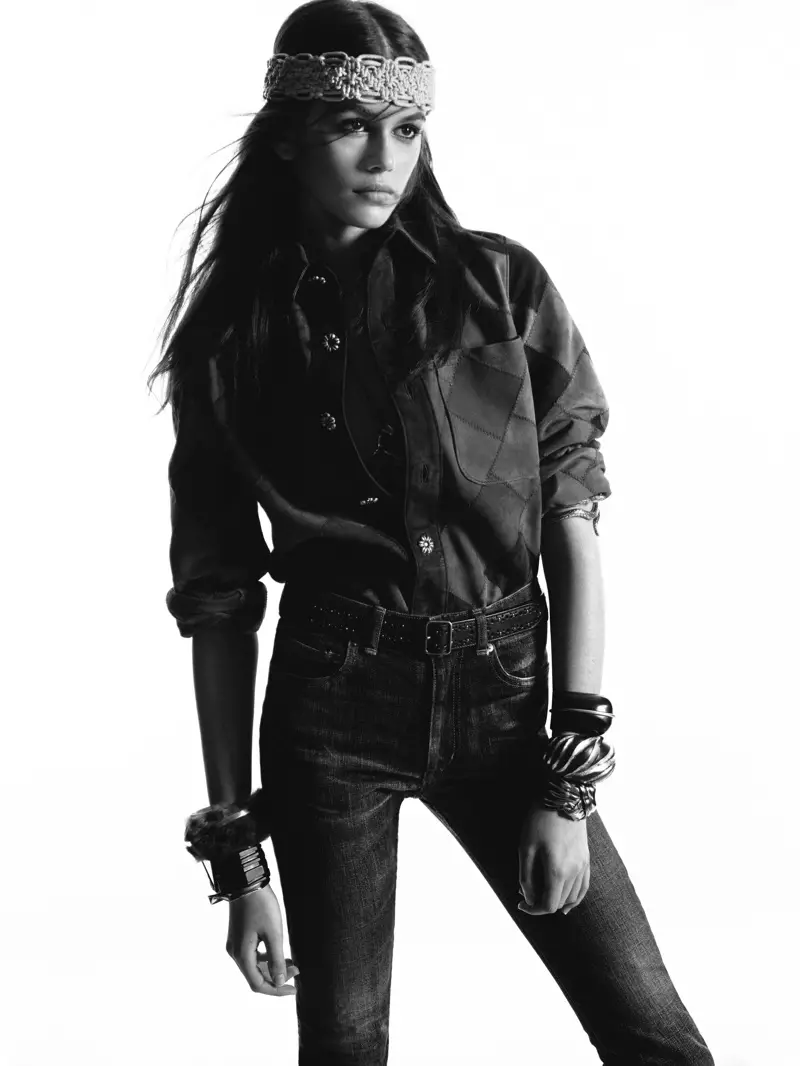 Saint Laurent escolhe Kaia Gerber para campanha de outono 2018