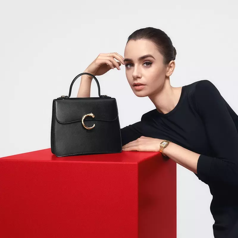 Lily Collins Panthère de Cartier 2022 廣告大片