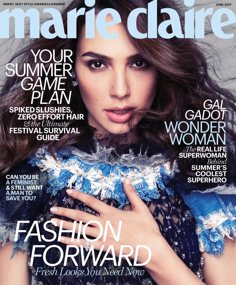 Gal Gadot sur Marie Claire Junio 2017 Kovrilo