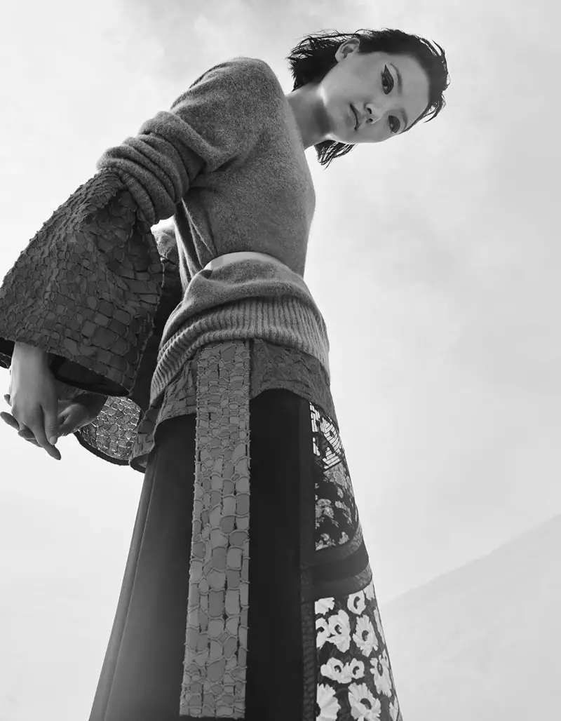 Joony Kim Models Sustainable Style for Glamour UK