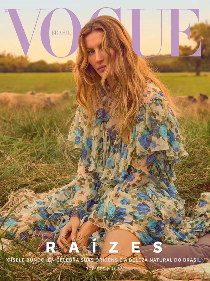 Gisele Bundchen geet zréck an d'Natur fir Vogue Brasilien