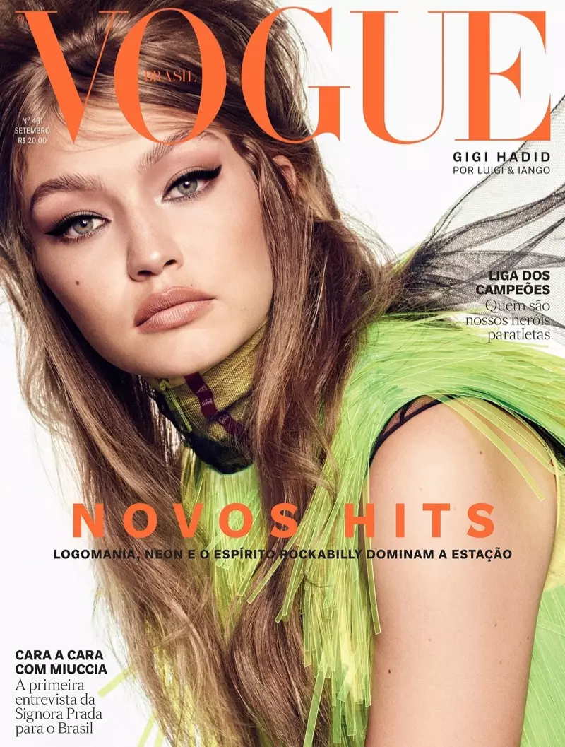 Gigi Hadid modelē Rockabilly stilu Vogue Brazil