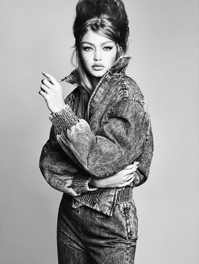 Gigi Hadid modelon stilin Rockabilly për Vogue Brazil