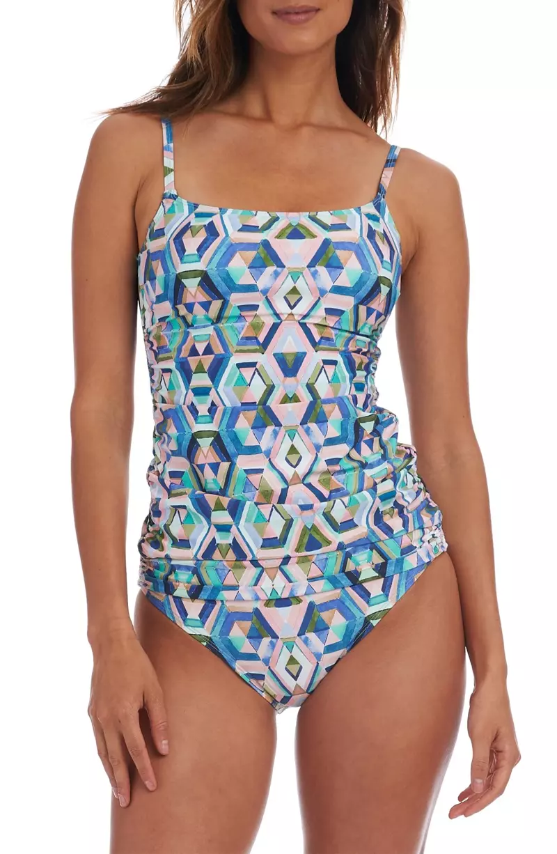 La Blanca Riviera Underwire Tankini Swim Top 94$