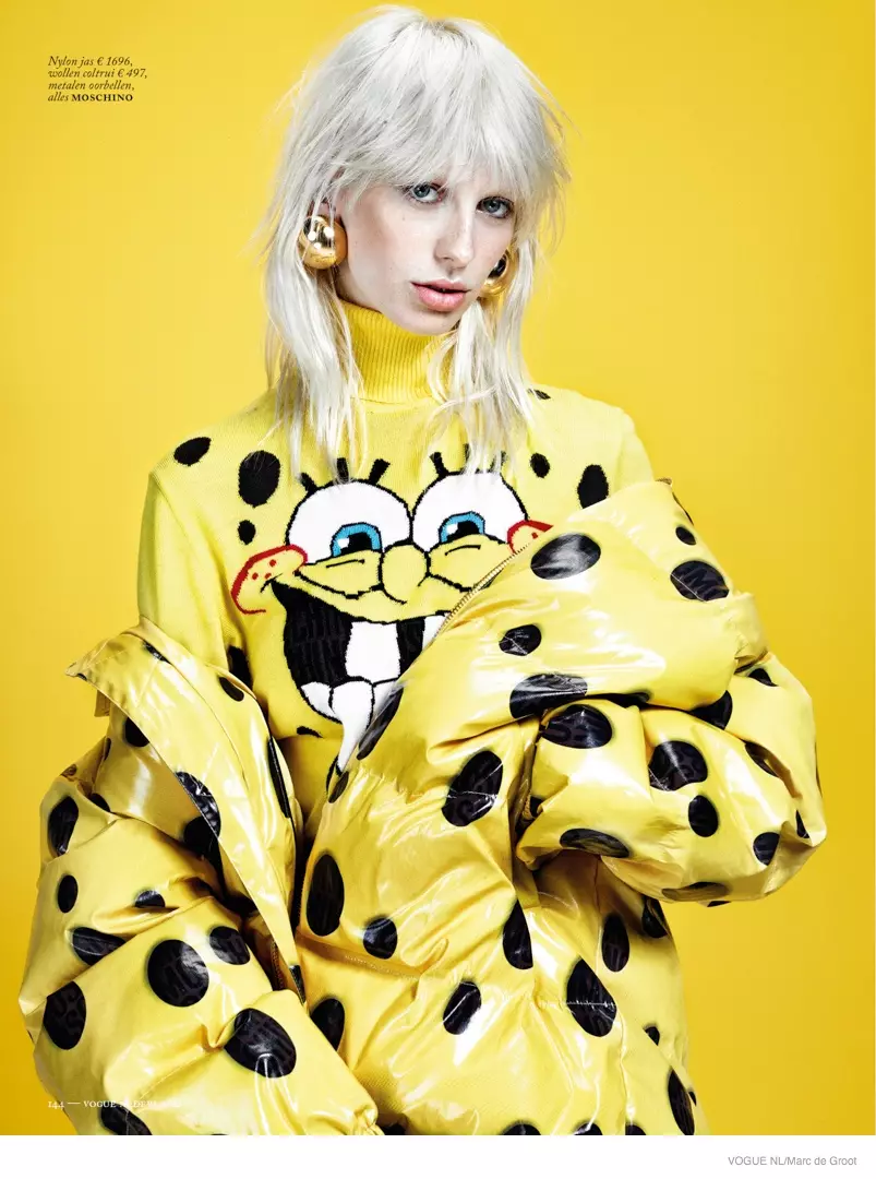 Lili Sumner in opvallende stijl voor Vogue Nederland door Marc de Groot