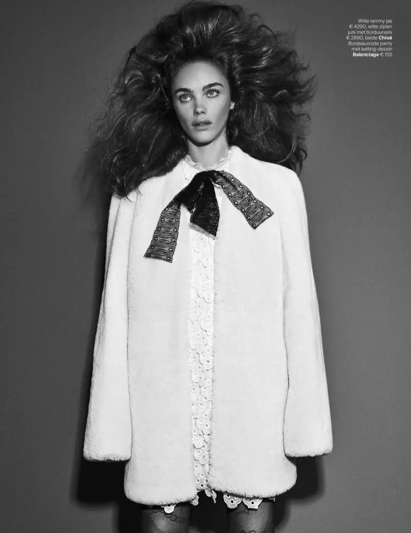 Jena Goldsack pose dans Party Ready Looks pour Vogue Pays-Bas