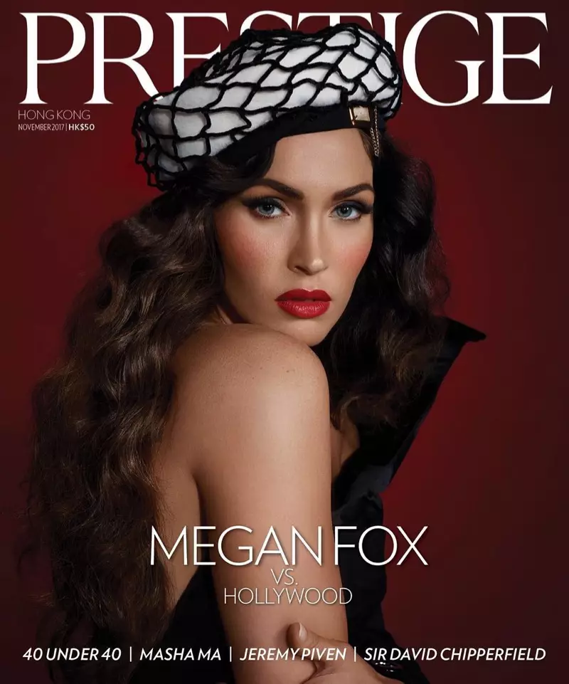 Megan Fox i luga ole Prestige Hong Kong Novema 2017 Fa'avaa