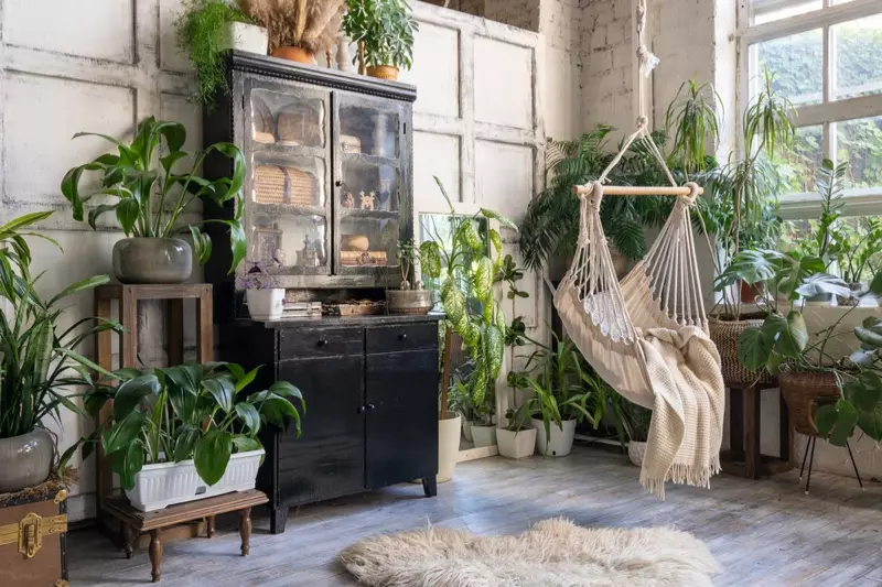 Bohemian Home Decor Dresser viseče rastline