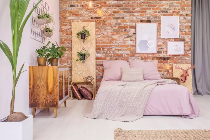 Pink Bedroom Decoration Plants