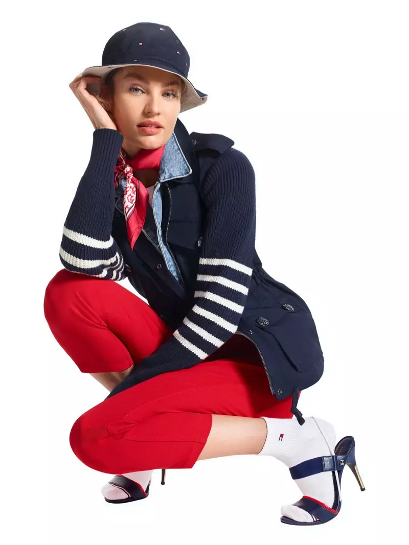 Candice Swanepoel Tommy Hilfiger Icons වසන්ත-ගිම්හාන 2020 ව්‍යාපාරයේ පෙනී සිටියි