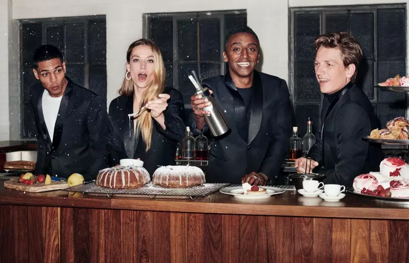 Model Hannah Ferguson ve şef Marcus Samuelsson, H&M Holiday 2019 kampanyasında rol aldı