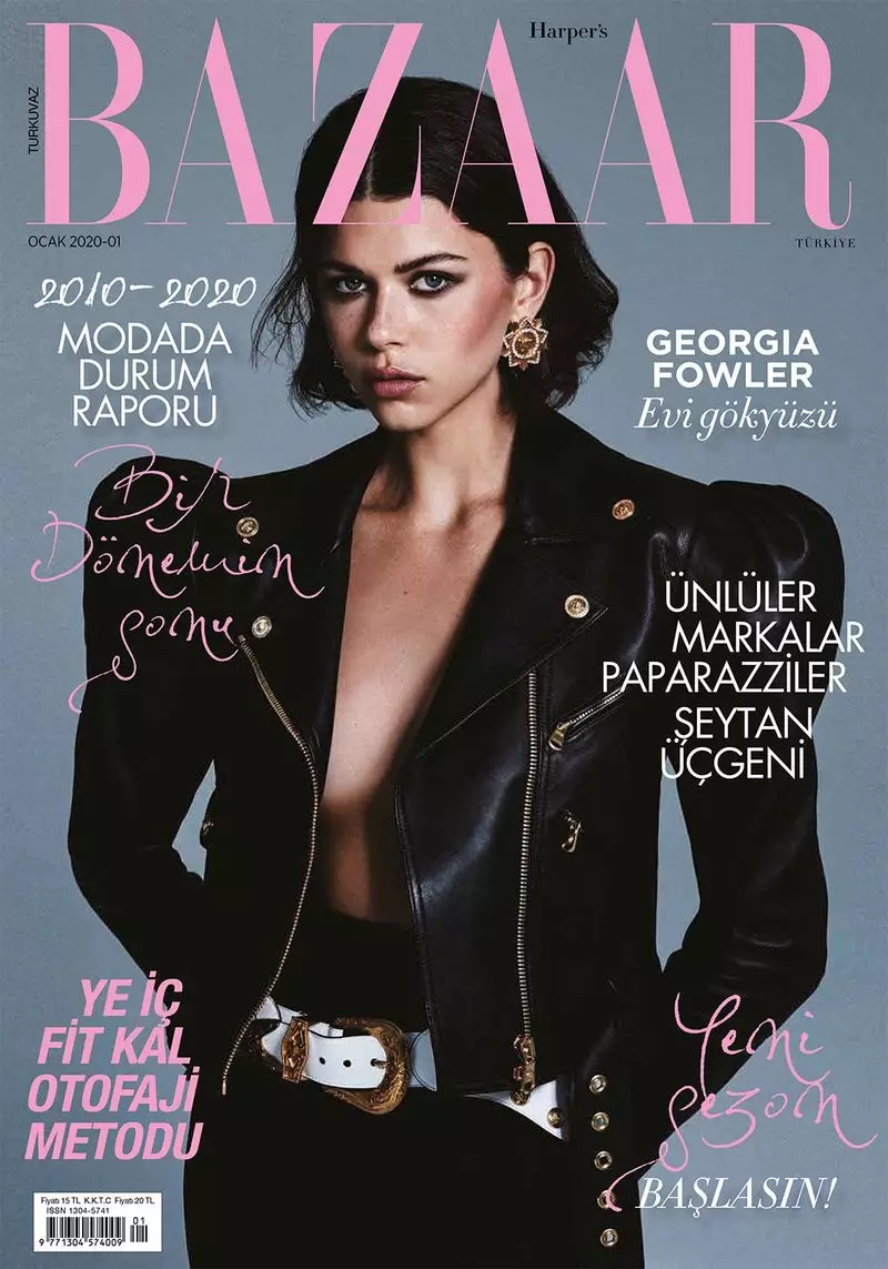 Джорджия Фаулер Harper's Bazaar Түркия үчүн өзгөчө модалуу моделдер